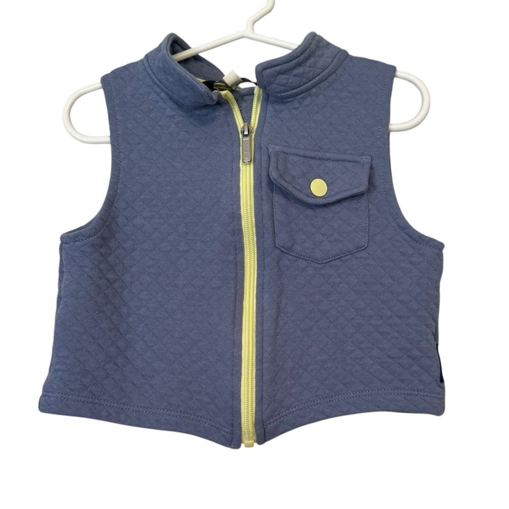 Kid's Ben Sherman Quilted Blue & Yellow Vest